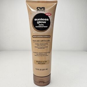 CVS Pharmacy Sunless Glow Daily Moisturizer Medium To Tan Skin Tones 7.5 fl oz